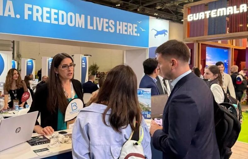 El Emprotur en acción en una feria internacional en Londres. 