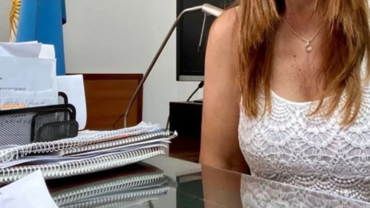 Adriana Palliotti, la jueza disidente en el caso Hotesur, en un juicio a civiles