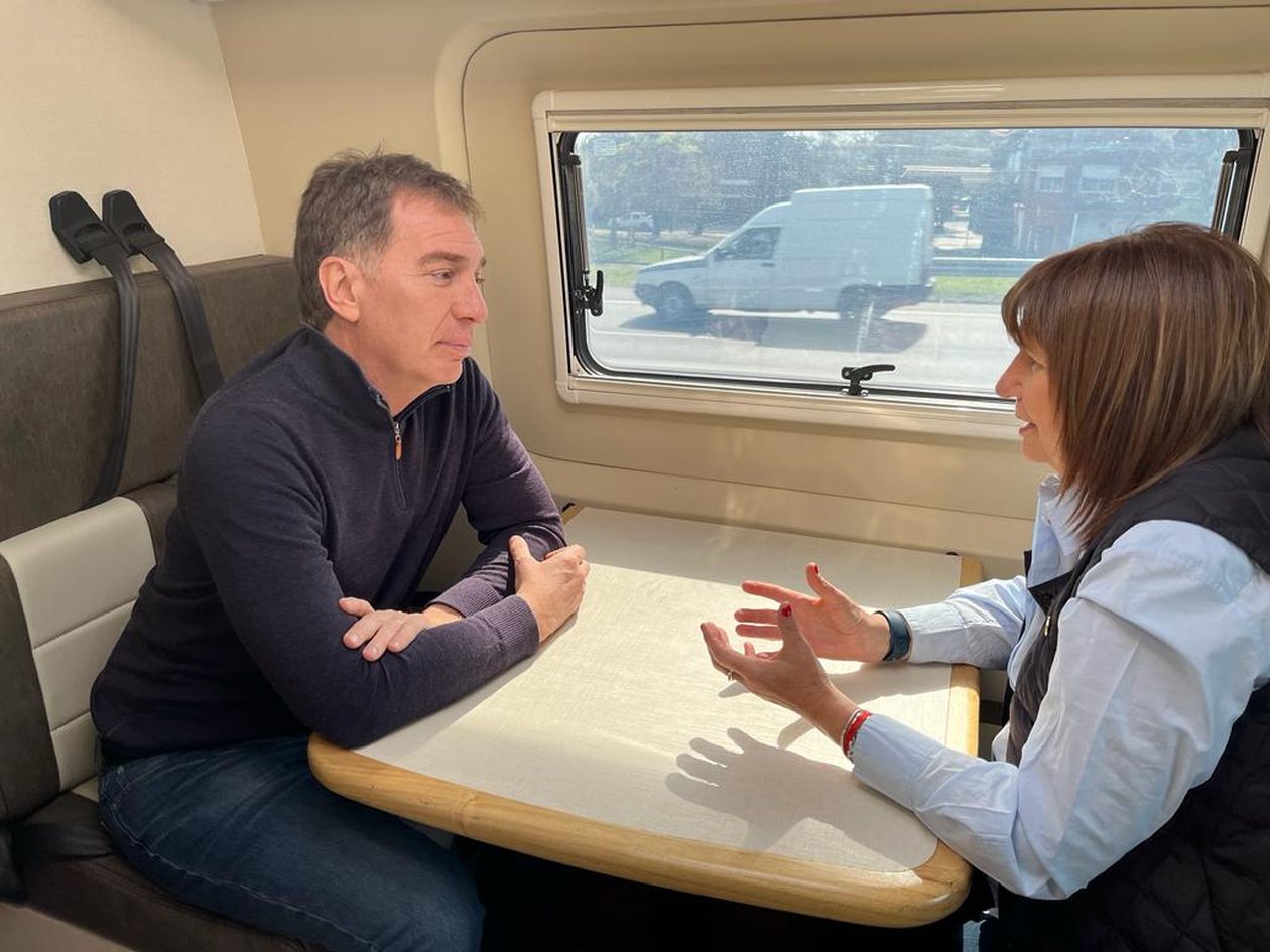 Patricia Bullrich y Diego Santilli.&nbsp;