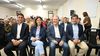Juan Schiaretti junto a la socialista Clara García y Facundo Manes.