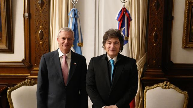 Javier Milei y José Antonio Kast.&nbsp;