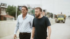Gabriel Katopodis y Federico Otermín recorren una obra en Lomas de Zamora
