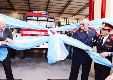 Andreotti inauguró el cuartel de bomberos más grande del país