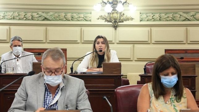 las bomberas voluntarias que le dieron a perotti la emergencia en seguridad