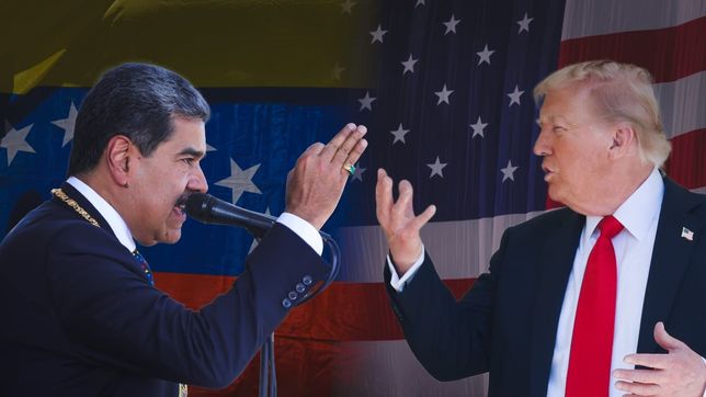 Nicolás Maduro y Donald Trump.&nbsp;