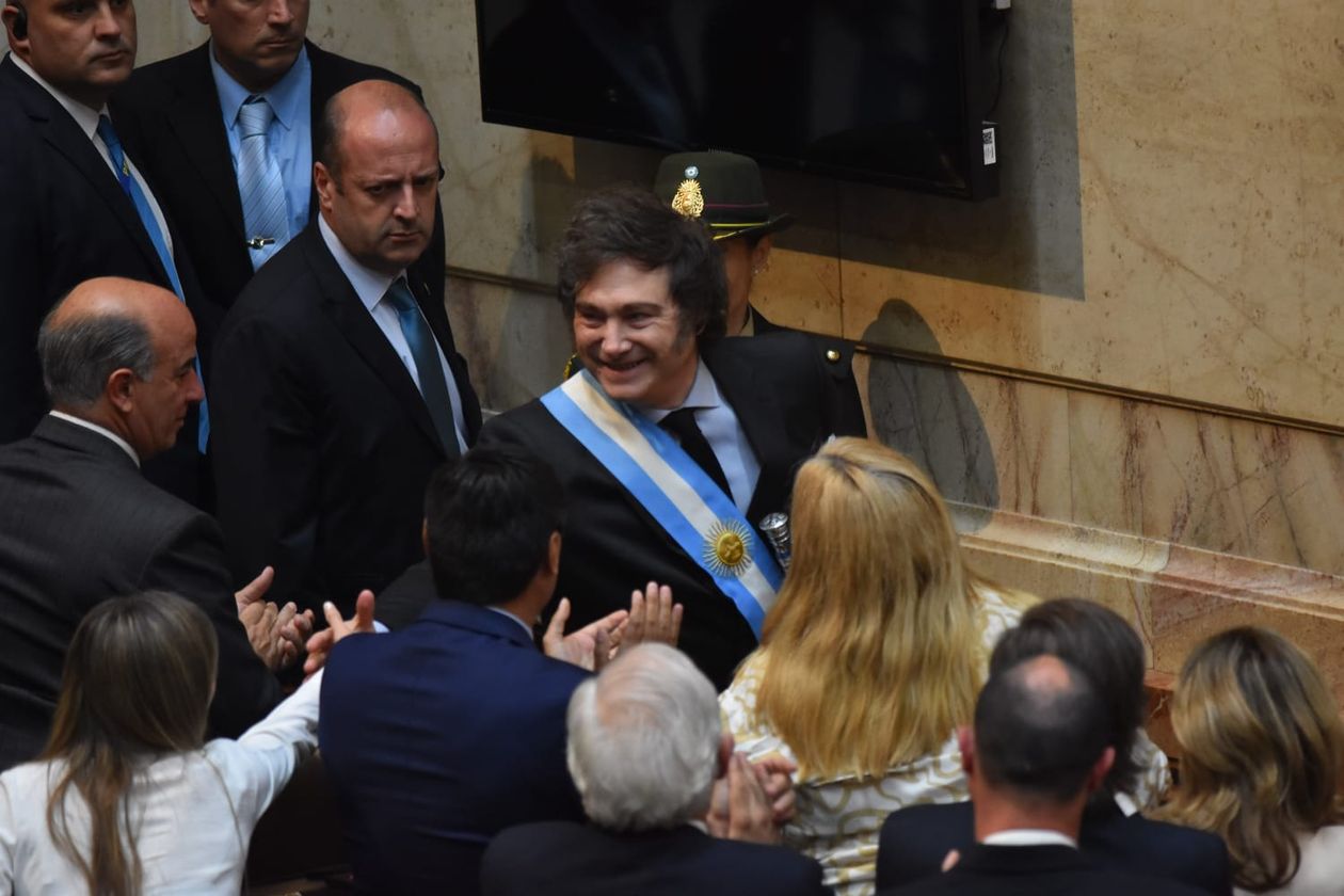 Javier Milei en el Congreso.