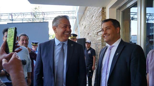 Rolando Figueroa y el intendente zapalino Carlos Koopmann.&nbsp;