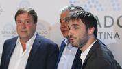 Ignacio Torres, gobernador de Chubut, durante la conferencia en el Senado.&nbsp;