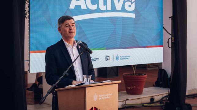 Daniel Passerini, durante la presentación de la Tarjeta Activa