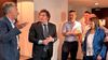 El titular del PRO, Mauricio Macri, con Javier Milei, su ministro Luis Petri y su ministra Patricia Bullrich.