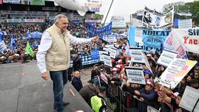 Osvaldo Jaldo en un acto en Tucumán
