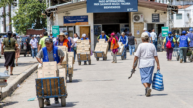 El cruce de Salvador Mazza, en Salta, uno de los más afectados por la medida anunciada por ARCA.