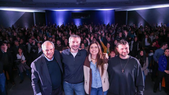Samper, Máximo Kirchner, Daniela Vilar y Juan Grabois