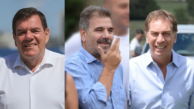 Guillermo Montenegro, Cristian Ritondo y Diego Santilli.