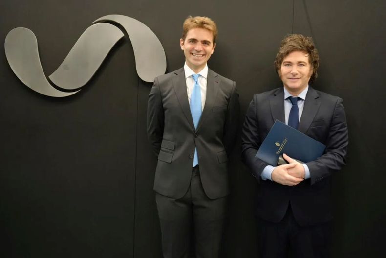 Pierpaolo Barbieri recibió a Javier Milei en las oficinas de Ualá Pierpaolo Barbieri recibió a Javier Milei en las oficinas de Ualá