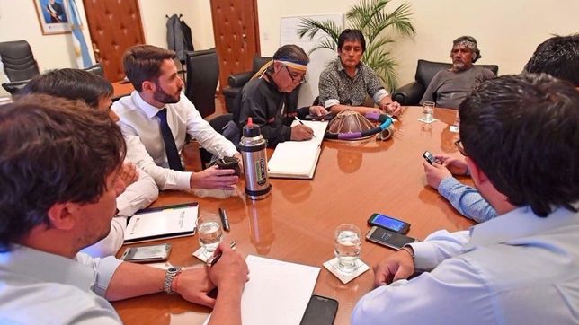 tras la represion, se firmo un acta entre el gobierno de chubut y la comunidad mapuche