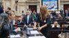 Florencia Carginano, diputada de Unión por la Patria. Martín Menem quiere expulsarla. Florencia Carginano, diputada de Unión por la Patria. Martín Menem quiere expulsarla.