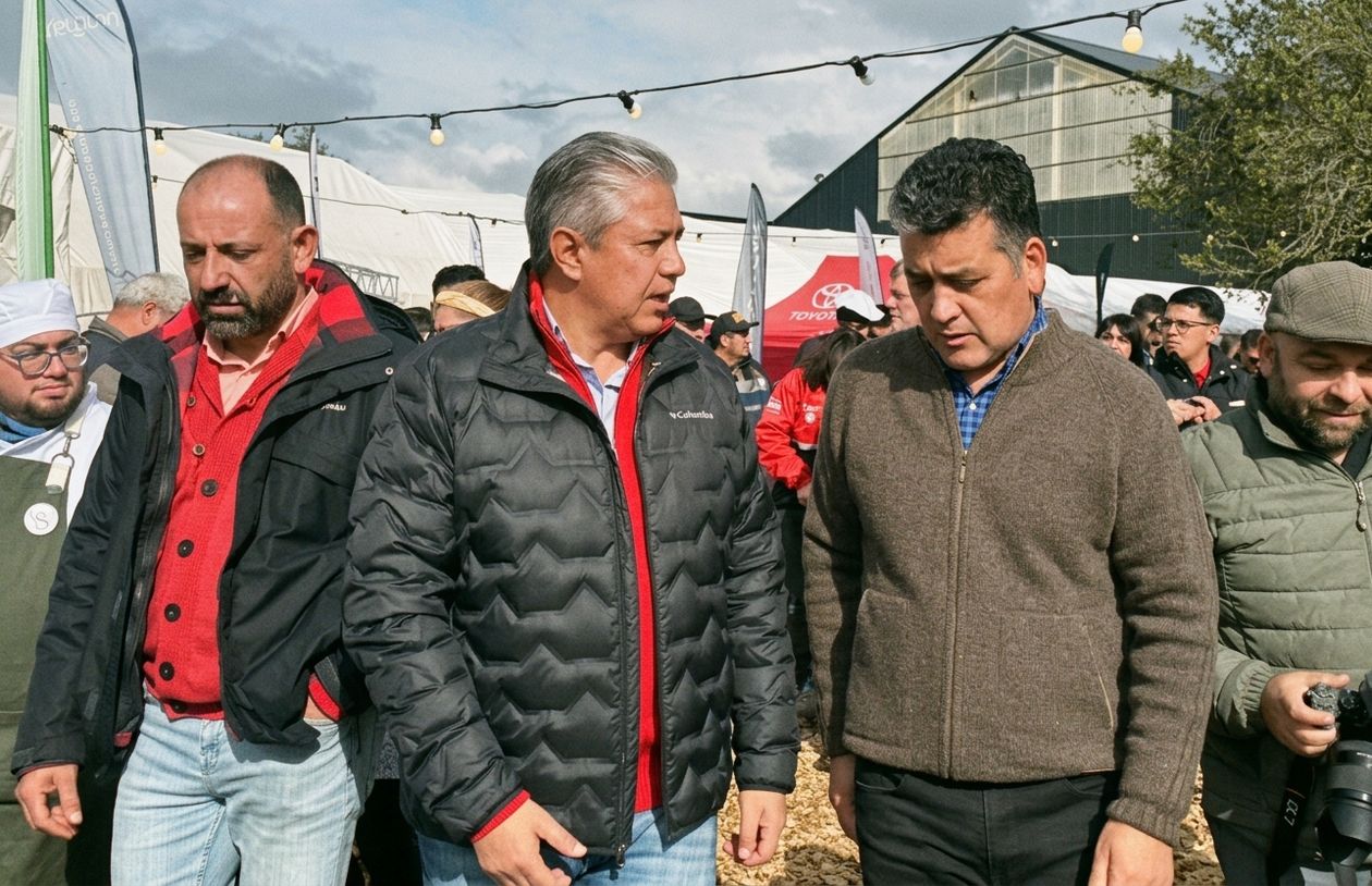 El gobernador de Neuquén, Rolando Figueroa, con el próximo presidente de la Junta de Gobierno del MPN, Gabriel Álamo.&nbsp;