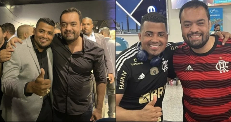 TH Joias y el gobernador fluminense Cláudio Castro. (Captura de redes).