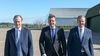 Gustavo Bordet, Sergio Massa y Adán Bahl. En Paraná, Entre Ríos.