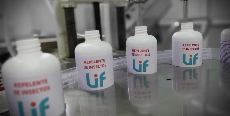La producción de repelentes del LIF Santa Fe.