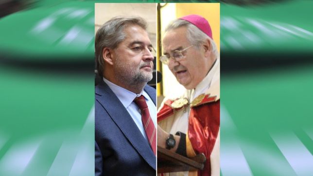 el viaje relampago de un obispo para presionar a un senador verde