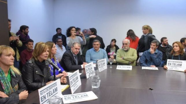 diputados de la oposicion se reunieron con despedidos de telam diputados de la oposicion se reunieron con despedidos de telam