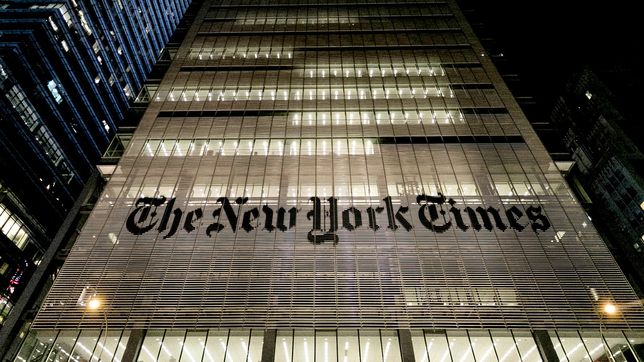 Edificio del periódico The New York Times.