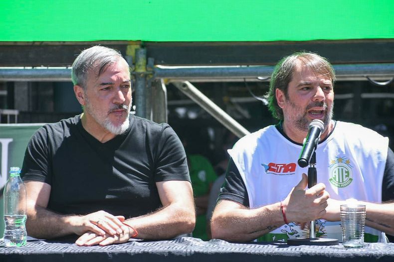 Rodolfo Aguiar y Daniel Catalano (Foto: NA)