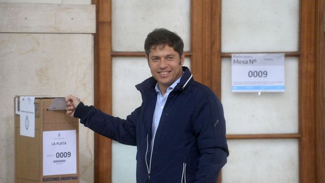 Votó Axel Kicillof