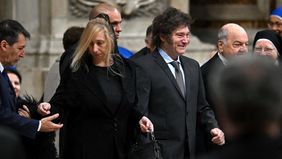 Karina Milei y Javier Milei en el Vaticano en víspera de la audiencia con el papa Francisco