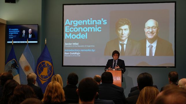 Javier Milei, del BID para el mundo