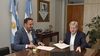 El intendente de Santa Rosa Luciano di Nápoli y el gobernador de La Pampa Sergio Ziliotto: relación tirante.