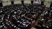 El recinto antes de aprobar el DNU con el acuerdo con el FMI.&nbsp;