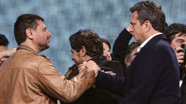 Juan Grapois y Sergio Massa.