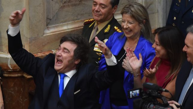 Javier Milei, ATR en el Congreso.