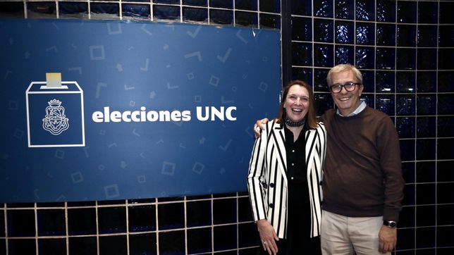 Jhon Boretto y Mariela Marchisio estarán cuatro años más al frente del rectorado de la Uiversidad Nacional de Córdoba