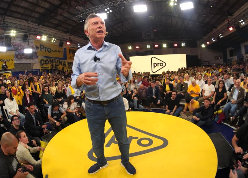 Mauricio Macri, en el cierre de campa&ntilde;a del PRO.&nbsp;