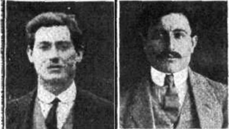 Los calabreses Francisco Salvatto y Giovanni Lauro, los últimos ejecutados en Argentina. Ocurrió en 1916.