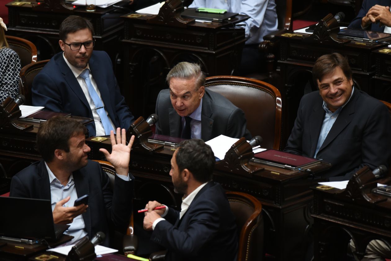 Diputados de Encuentro Federal y la Coalición Cívica, dos de los bloques de la oposición que pidieron la interpelación.&nbsp;