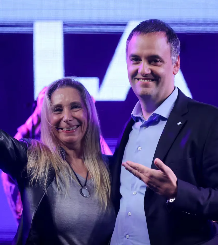 Karina Milei y Manuel Adorni.&nbsp;