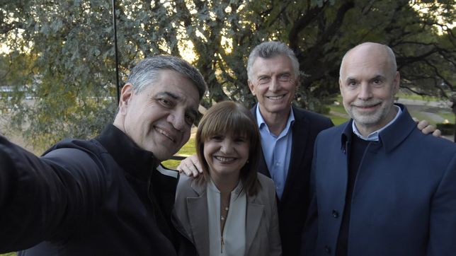 la cocina de la selfie de los macri, bullrich y larreta