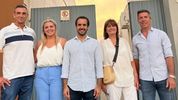 Foto de archivo del PRO de La Pampa, con protagonistas actuales en distintos roles: el diputado provincial Enrique Juan, la senadora Victoria Huala, Martín Maquieyra (director de YPF), la senadora Patricia Bullrich y el diputado nacional Martín Ardohain.