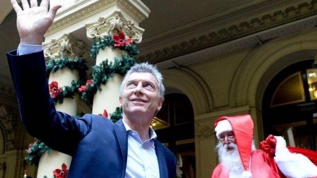 el balance navideno de macri: ?en cuatro anos hemos crecido mucho?