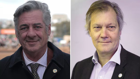Nicolás Pino y Marcos Pereda, los candidatos para conducir la Sociedad Rural. Ambos tienen sus postulantes en Entre Ríos