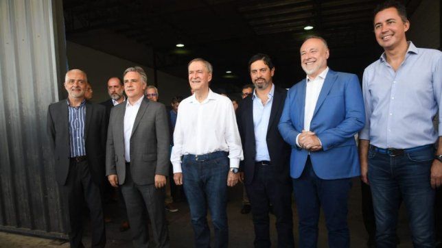 Omar Sereno, Martín Llaryora y Juan Schiaretti.&nbsp;