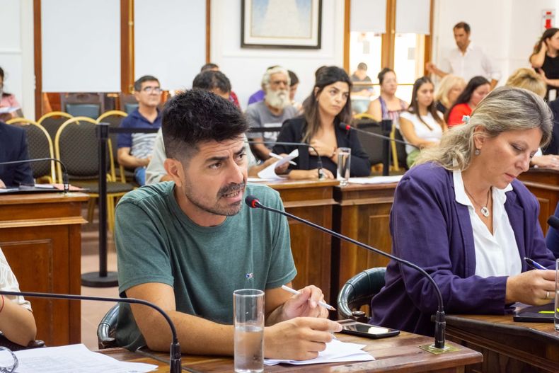 Franco Miranda, presidente del bloque La Fuerza del Imperio del Sur, de Adriana Nazario.