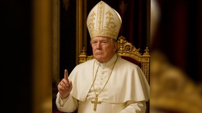 El papa Donald Trump, un milagro de la IA.