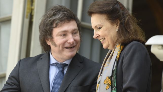 Javier Milei y Diana Mondino.