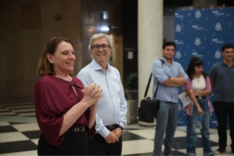 Jhon Boretto y Mariela Marchisio